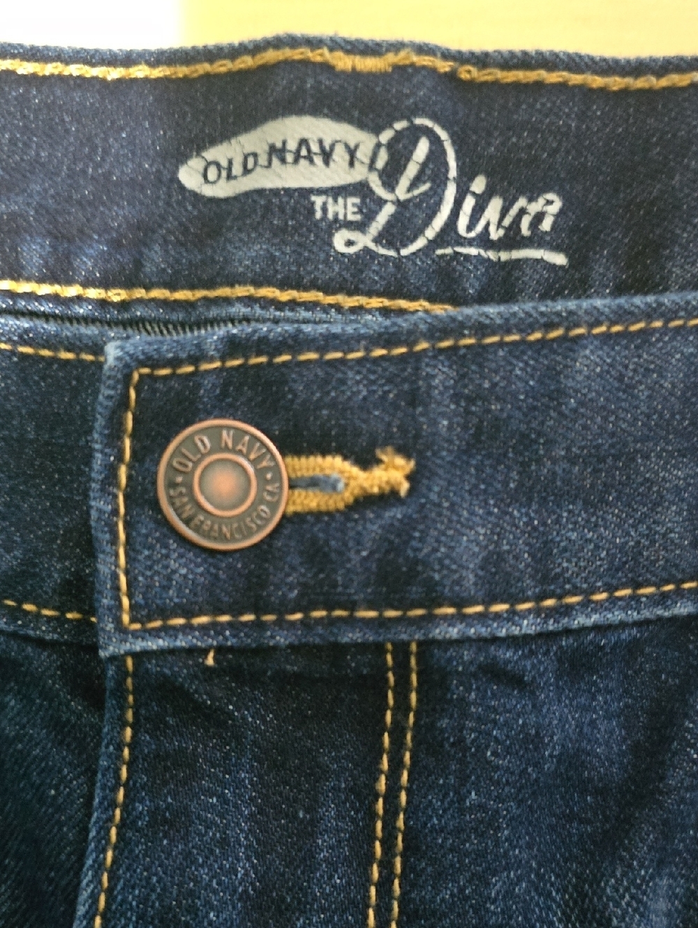 Old Navy Women's Size 14 Dark Blue Denim The Diva Shorts - Picture 10 of 11
